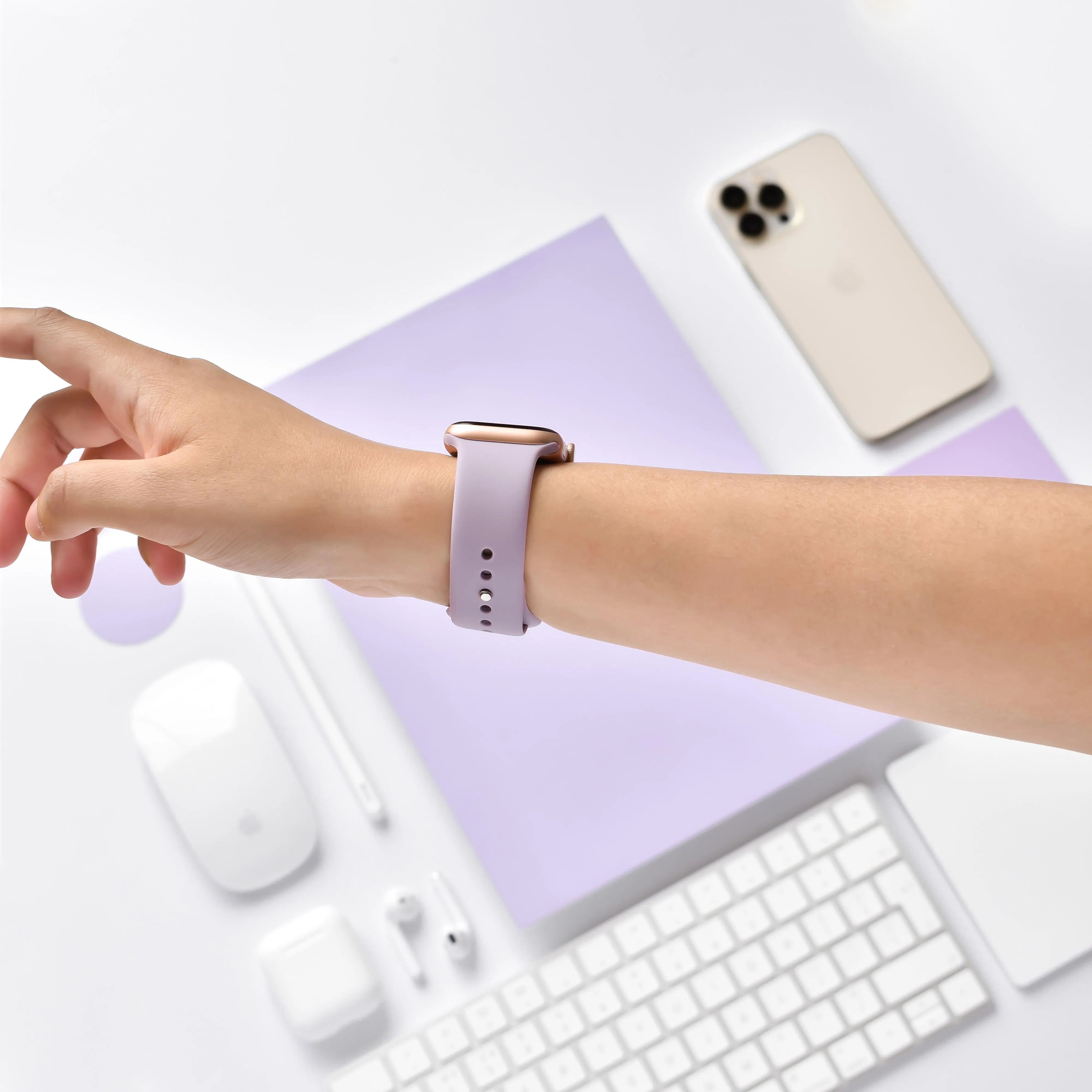 NAKD Apple Watch Strap - Lavender Lilac