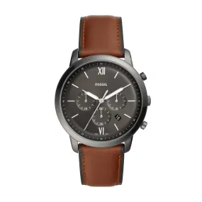 Neutra Chronograph Amber Leather Watch