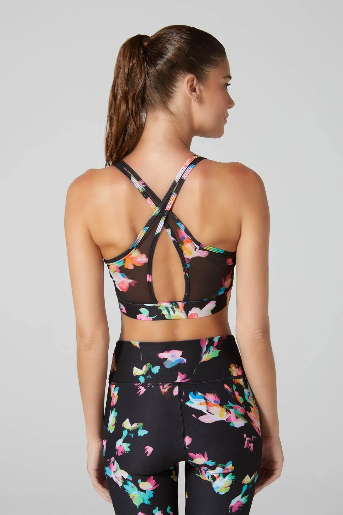 Noa Cross Back Bra Luminous Blooms