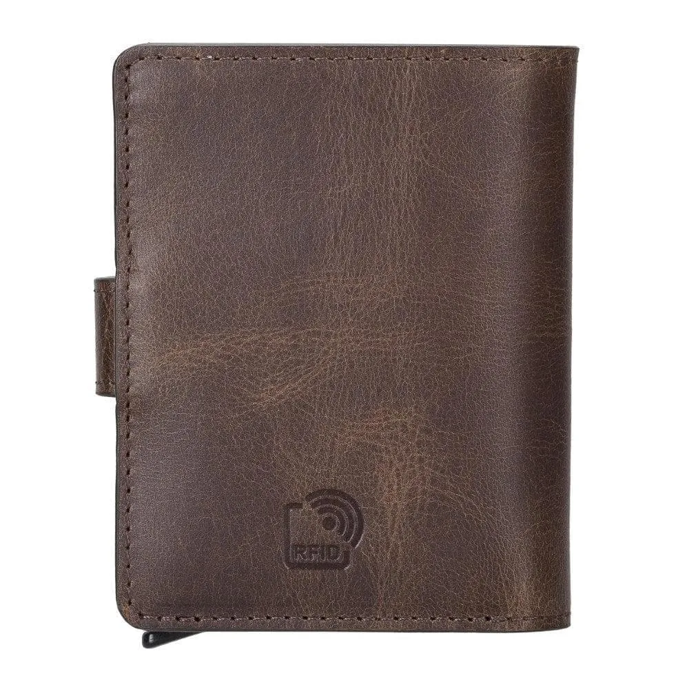 Palermo Zip Mechanical Leather Card Holder