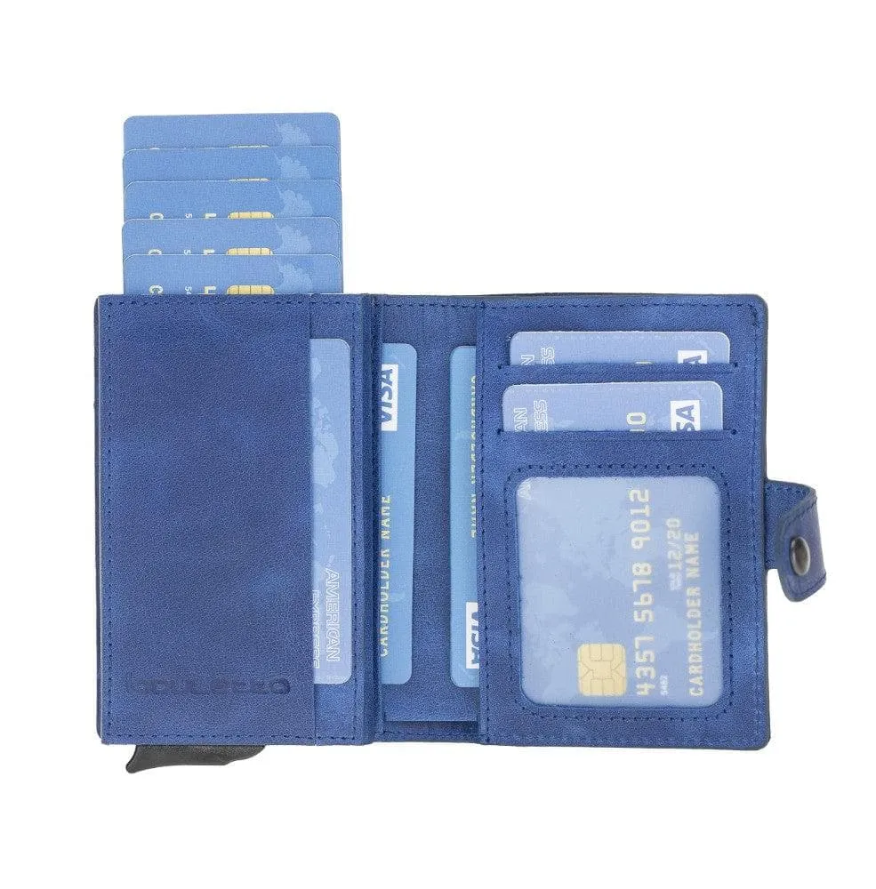 Palermo Zip Mechanical Leather Card Holder