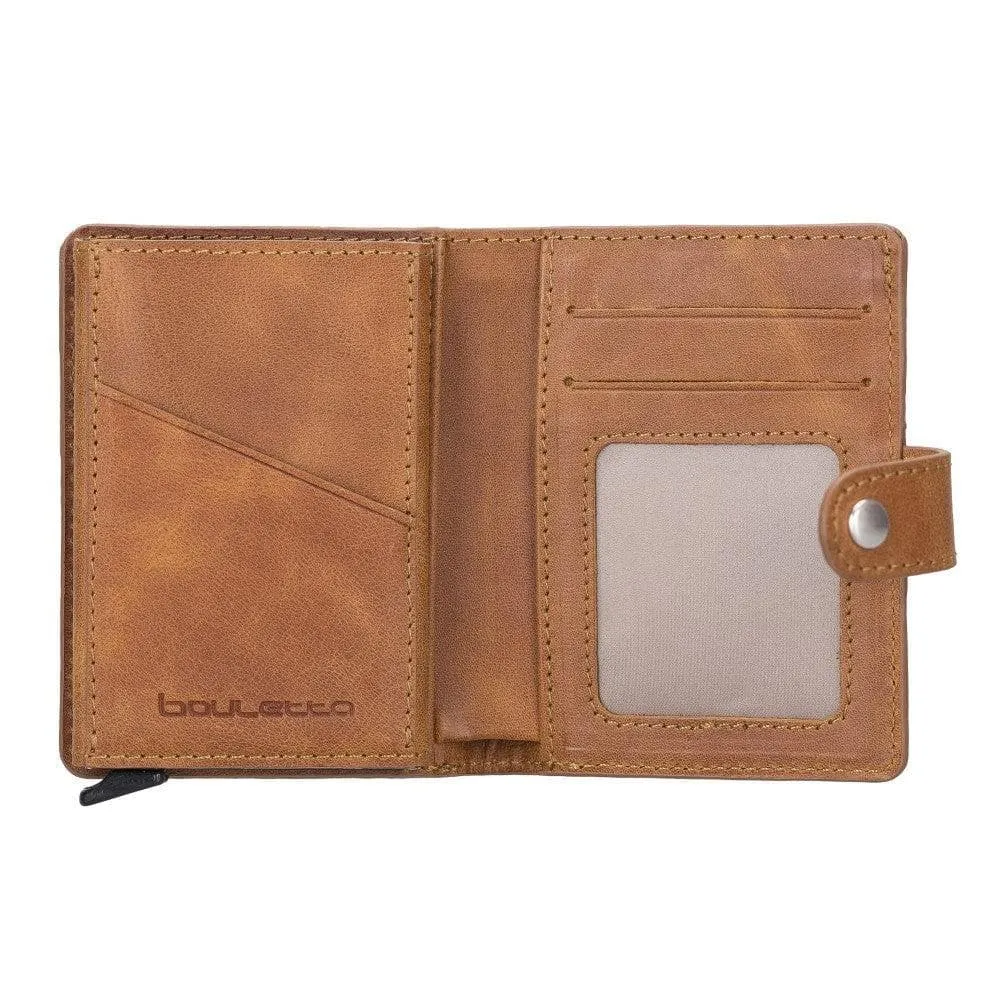 Palermo Zip Mechanical Leather Card Holder