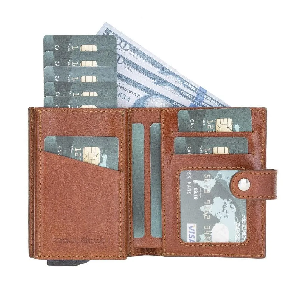 Palermo Zip Mechanical Leather Card Holder