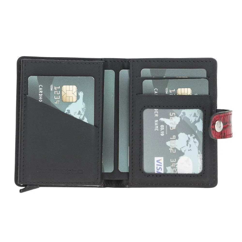 Palermo Zip Mechanical Leather Card Holder