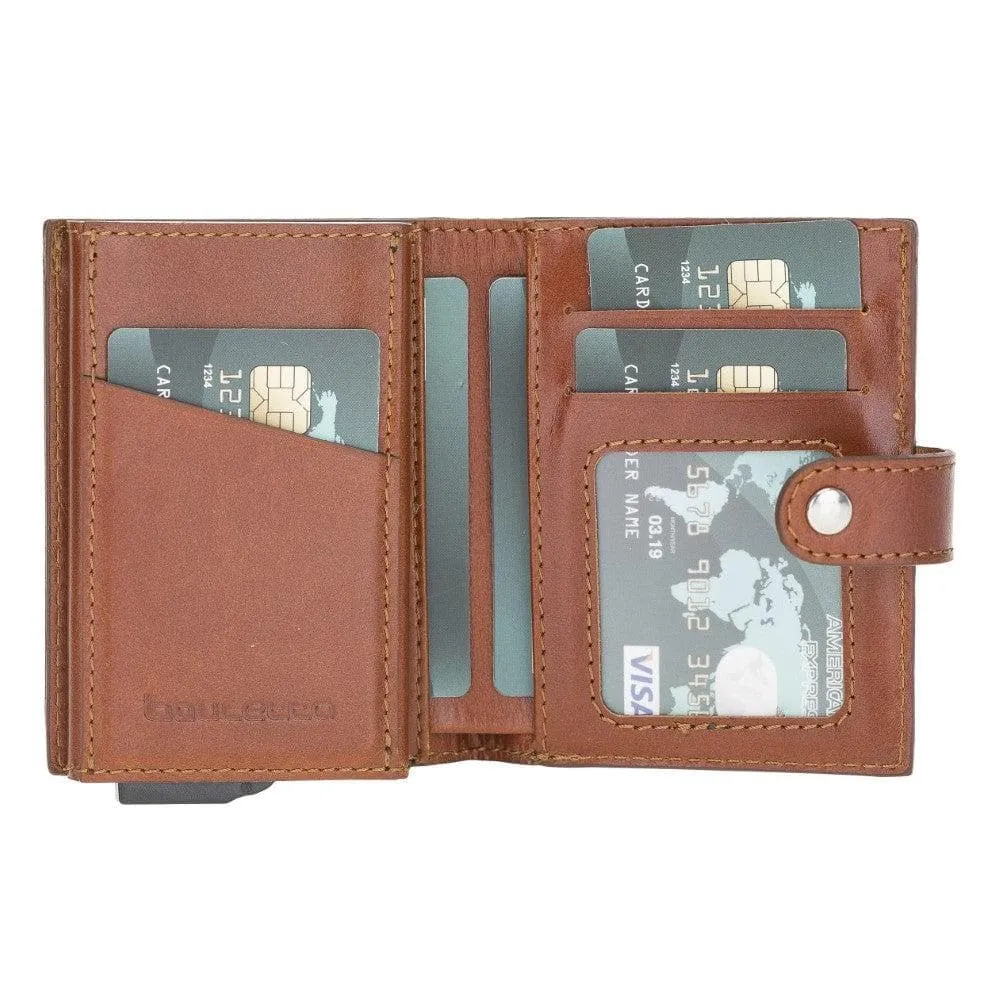 Palermo Zip Mechanical Leather Card Holder