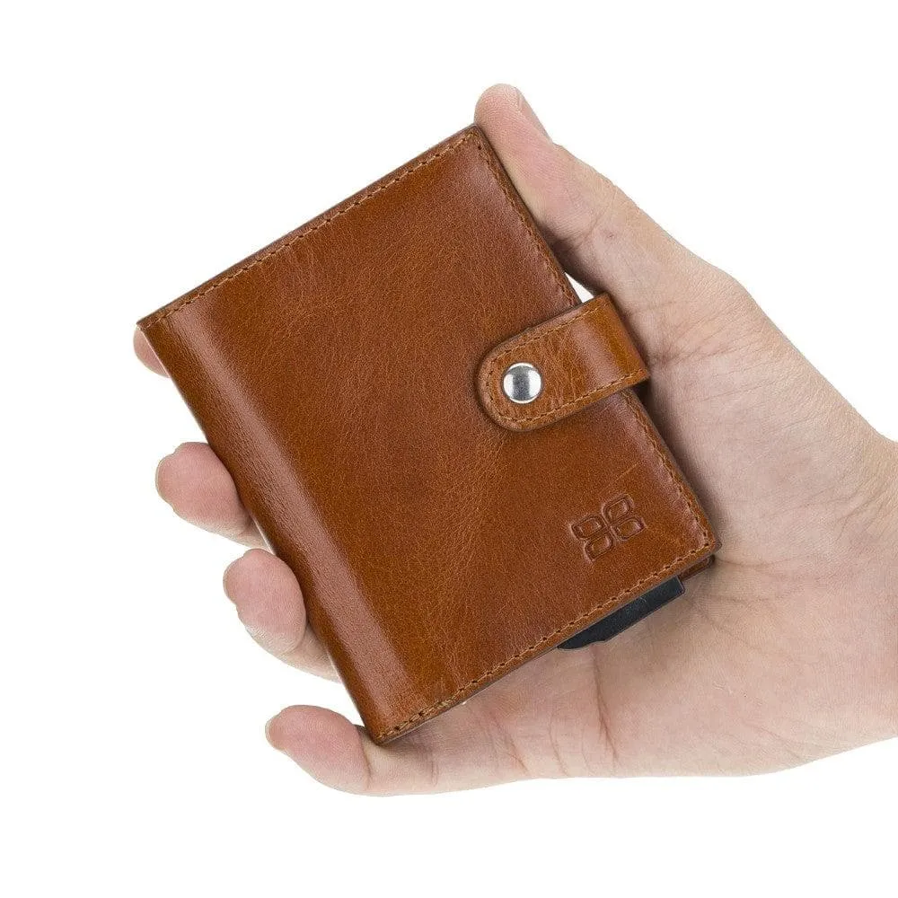 Palermo Zip Mechanical Leather Card Holder