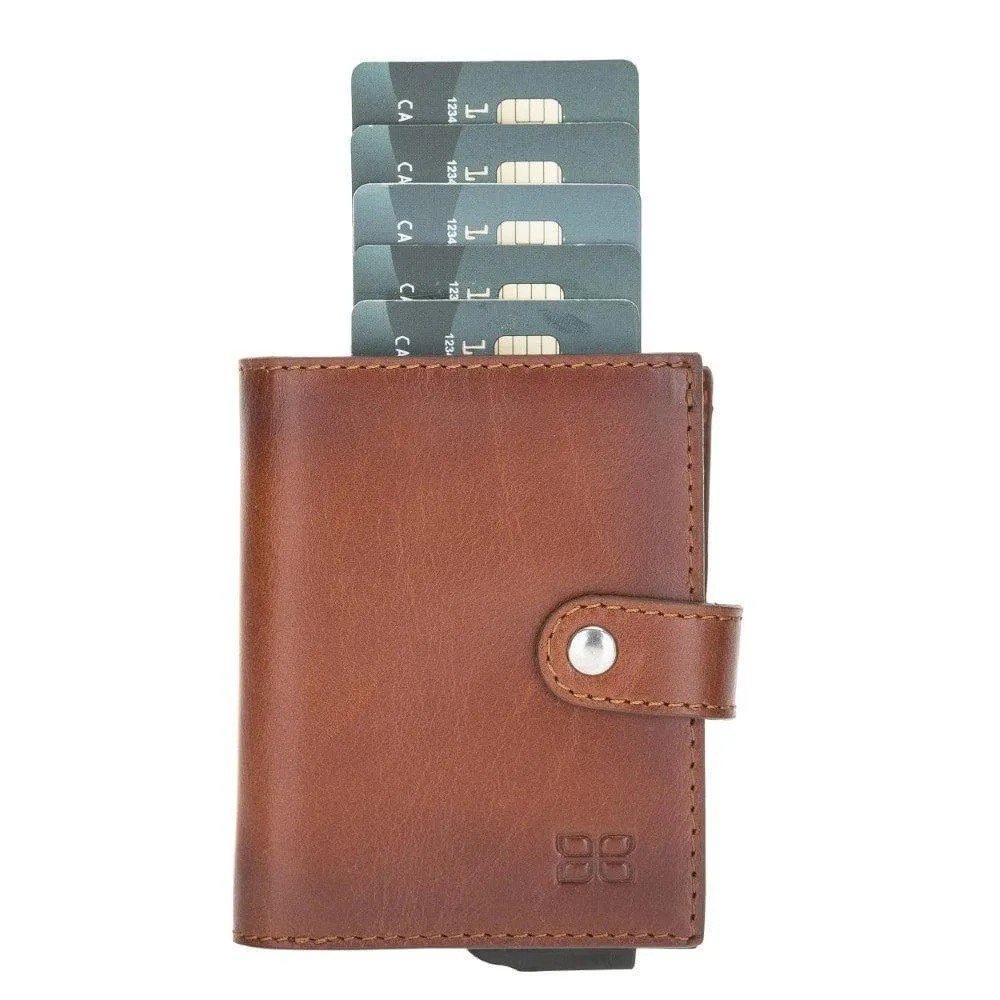 Palermo Zip Mechanical Leather Card Holder