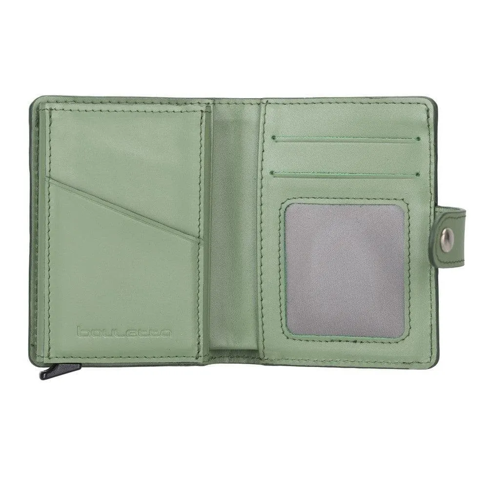 Palermo Zip Mechanical Leather Card Holder