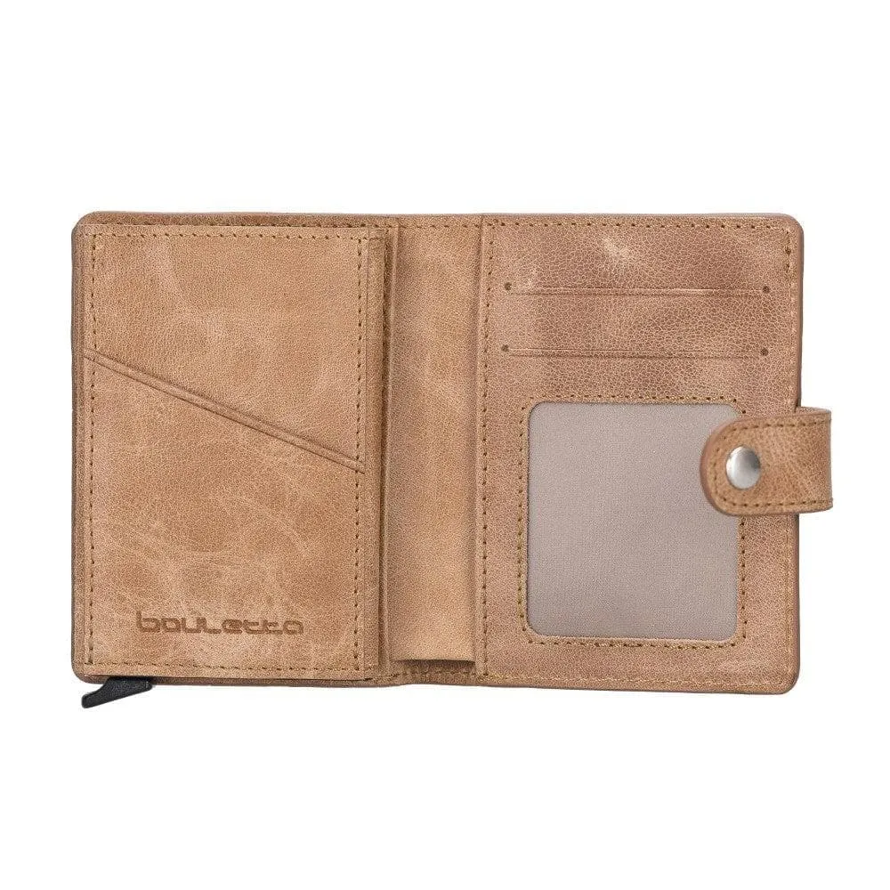 Palermo Zip Mechanical Leather Card Holder