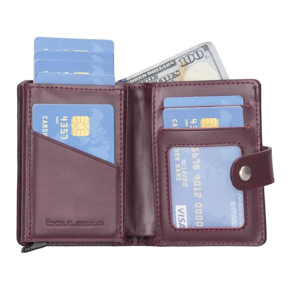 Palermo Zip Mechanical Leather Card Holder