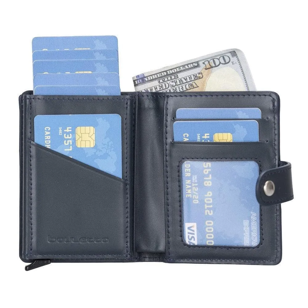 Palermo Zip Mechanical Leather Card Holder