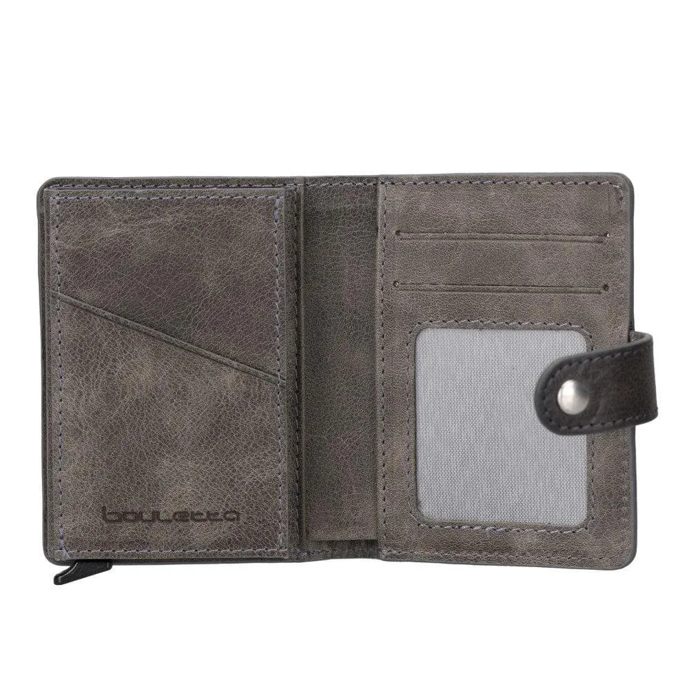 Palermo Zip Mechanical Leather Card Holder