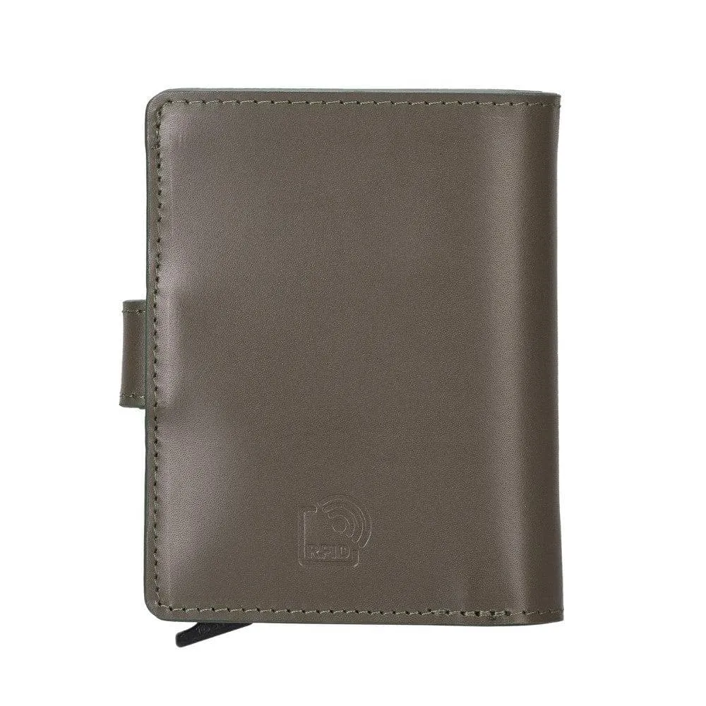 Palermo Zip Mechanical Leather Card Holder