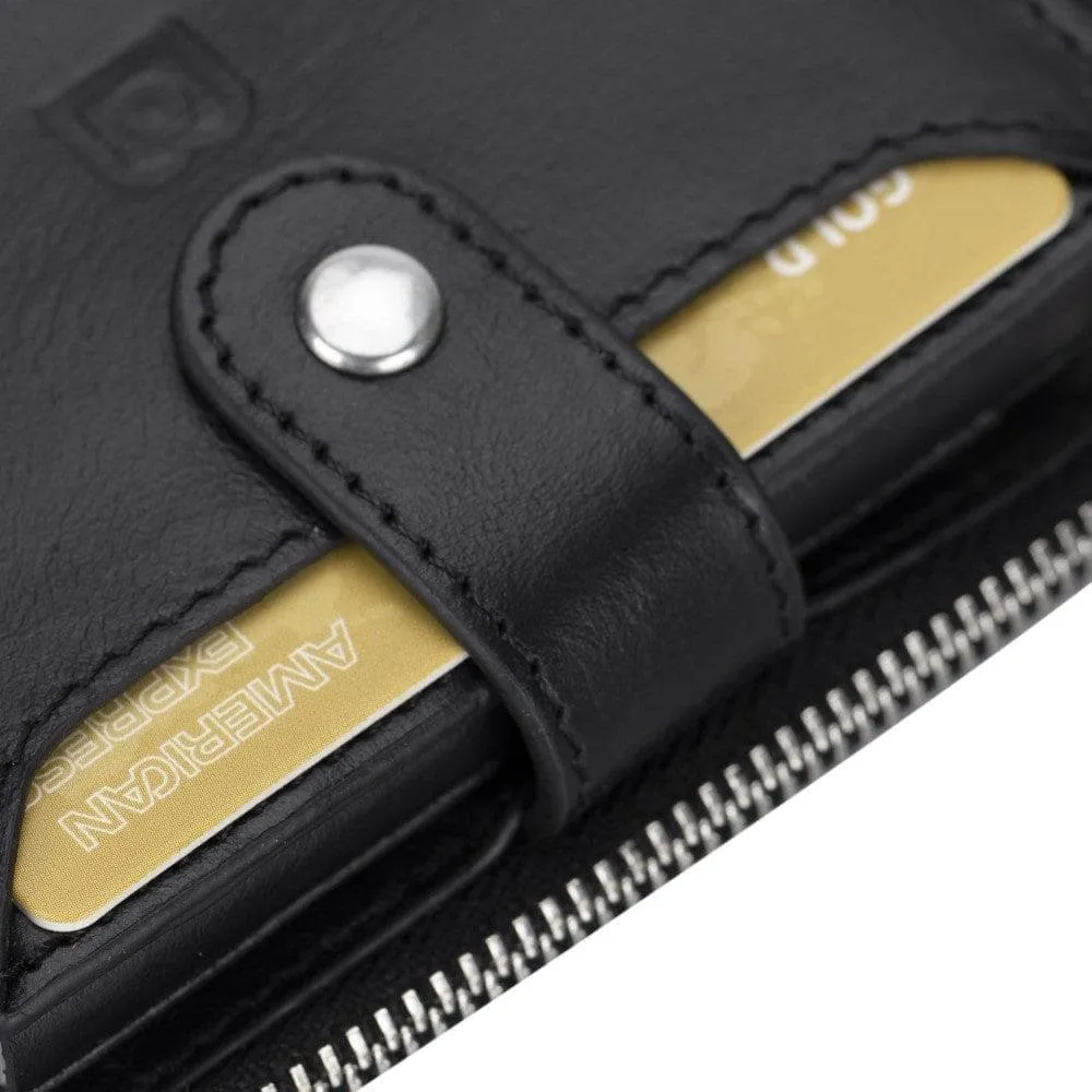 Palermo Zip Mechanical Leather Card Holder