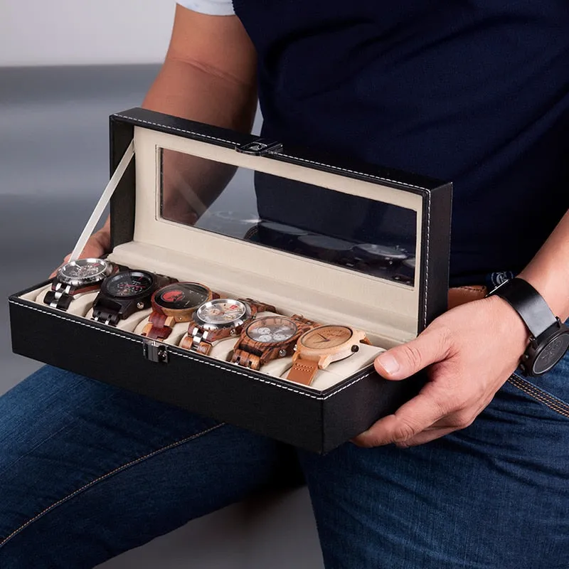 PU Leather Watch Display Box