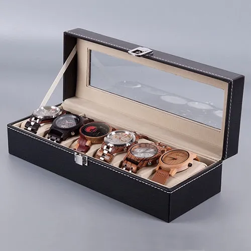 PU Leather Watch Display Box