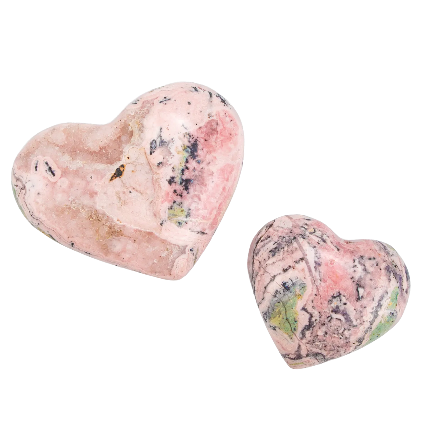 Rhodochrosite Heart