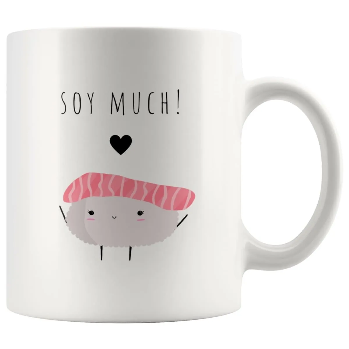 Soy Sauce And Sushi Matching Couple Mugs