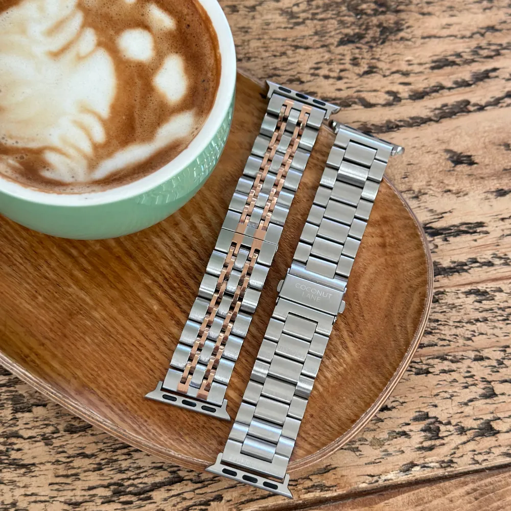 Stainless Steel Apple Watch Strap - Silver