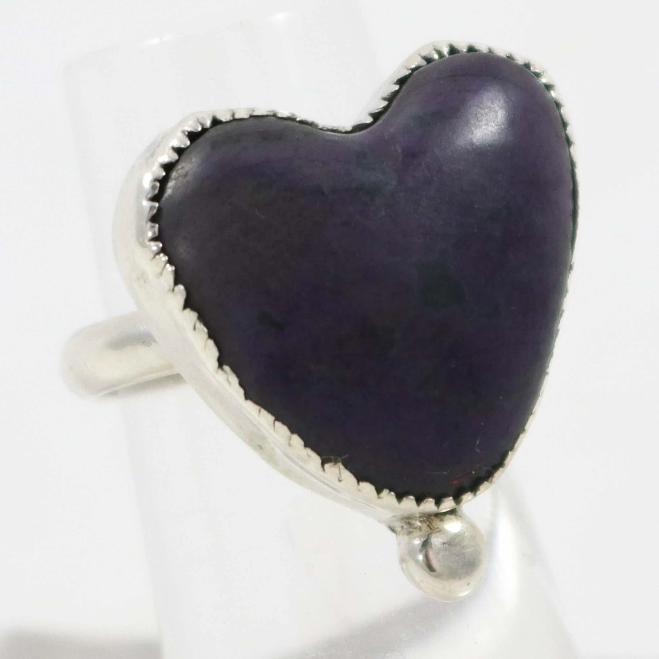 Sugilite Heart Ring