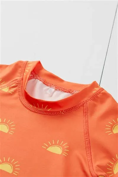 Sun Print Kids Swimming Rash Vest