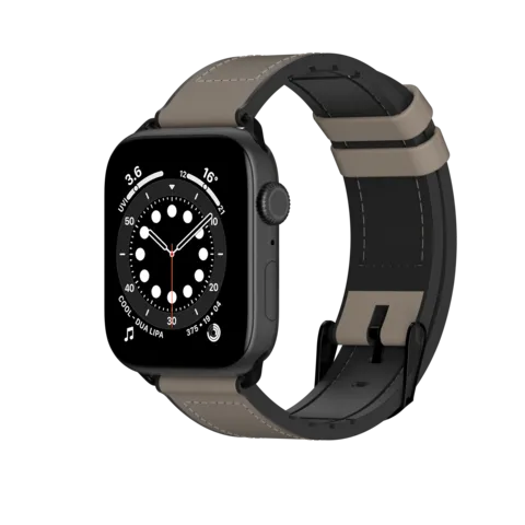 SwitchEasy Hybrid Silicone-Leather Apple Watch Band