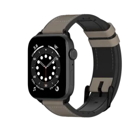 SwitchEasy Hybrid Silicone-Leather Apple Watch Band