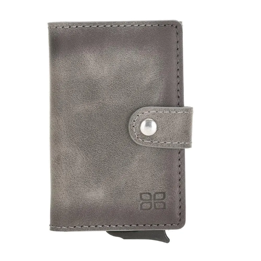 Terry Coin Leather Mechanical Card Holder