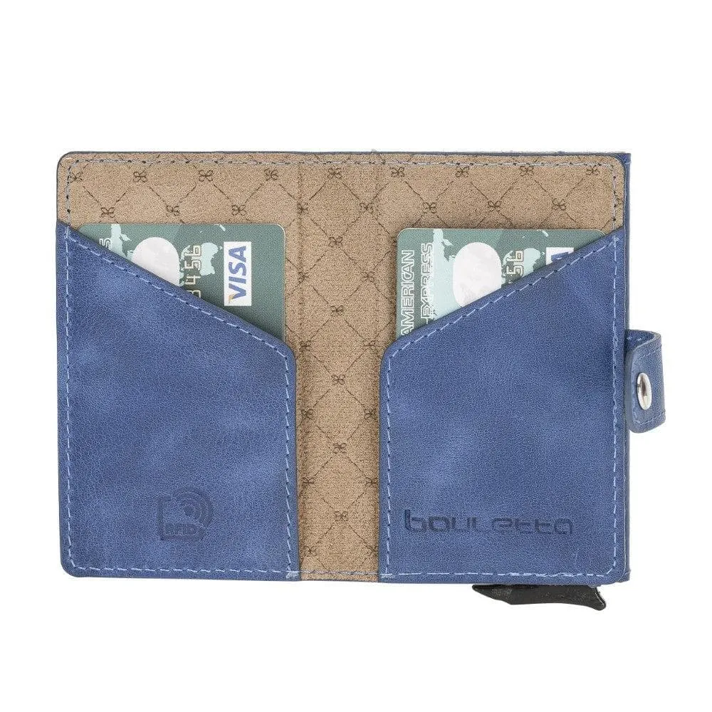 Terry Coin Leather Mechanical Card Holder