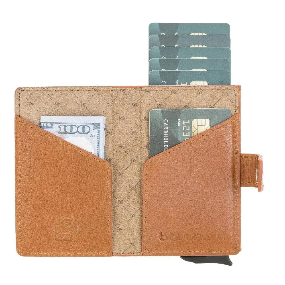 Terry Coin Leather Mechanical Card Holder