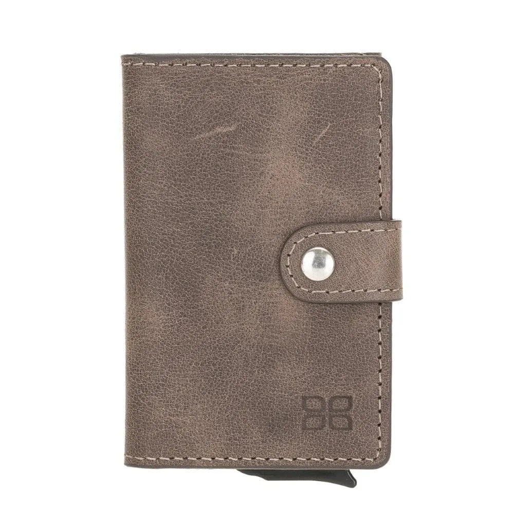 Terry Coin Leather Mechanical Card Holder