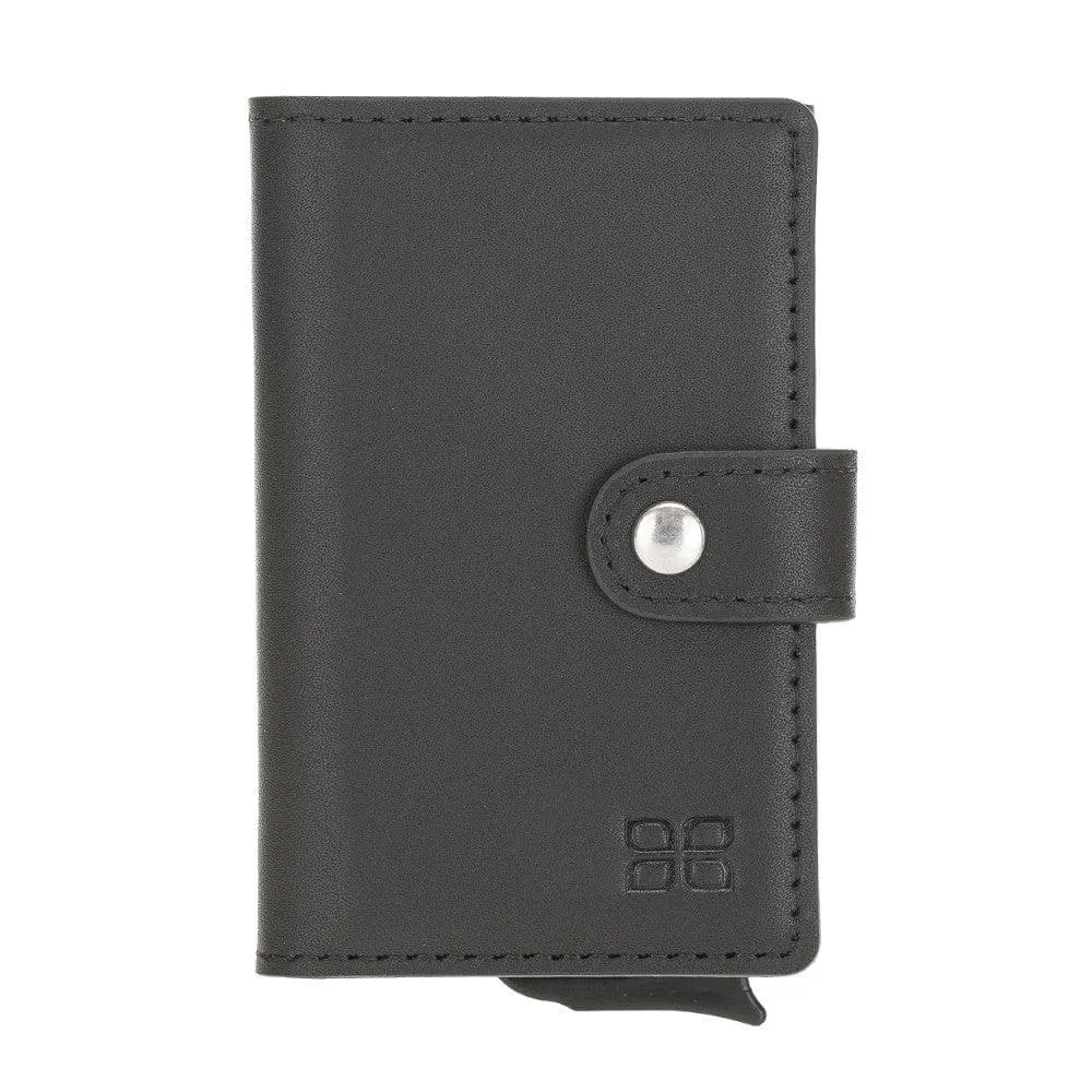 Terry Coin Leather Mechanical Card Holder