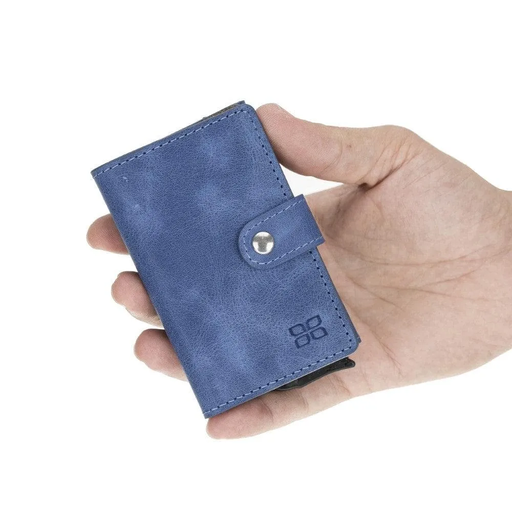 Terry Coin Leather Mechanical Card Holder