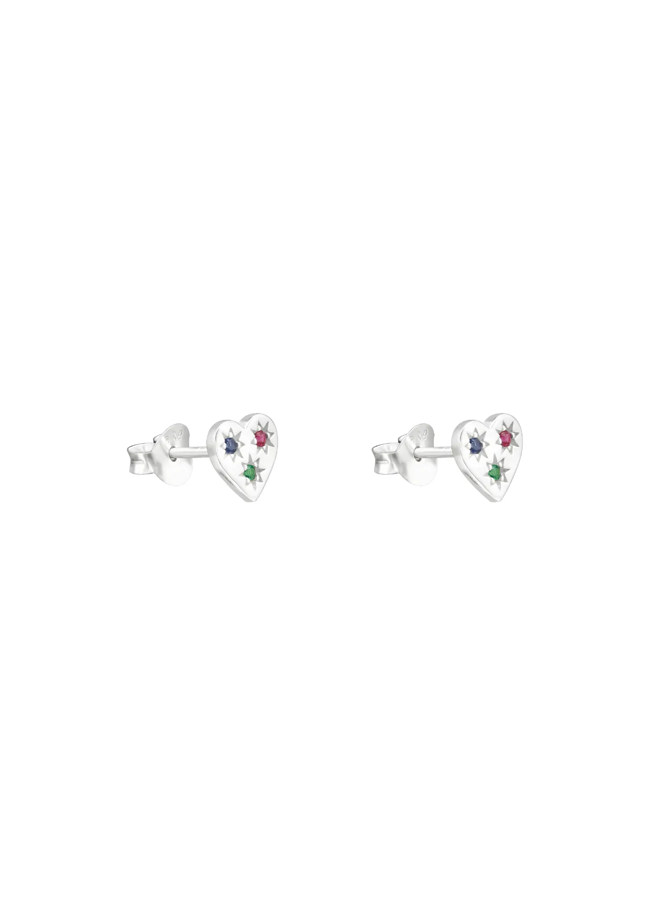 The Luminous Heart Stud Earrings