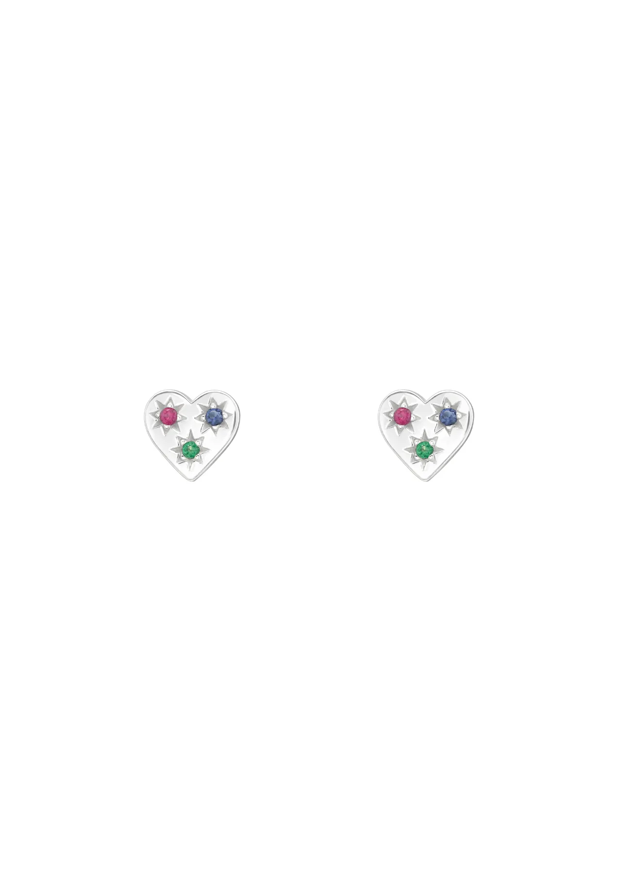 The Luminous Heart Stud Earrings