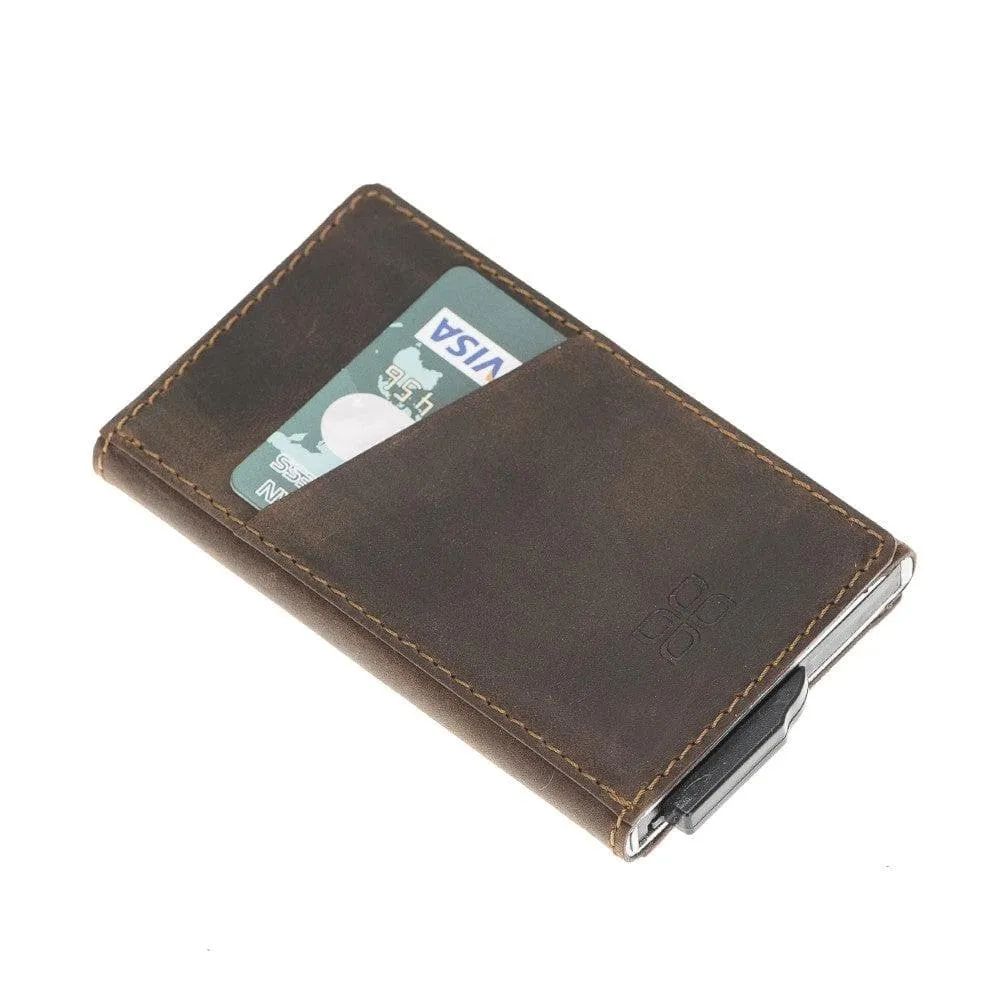 Torres Leather Mechanical Card Holder