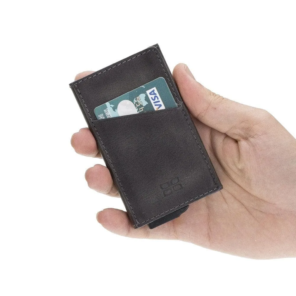 Torres Leather Mechanical Card Holder