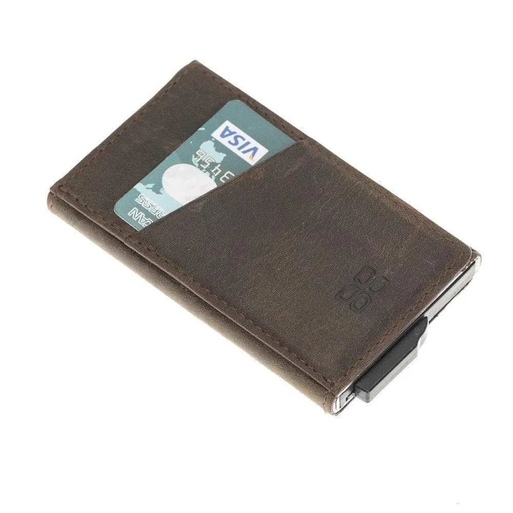 Torres Leather Mechanical Card Holder