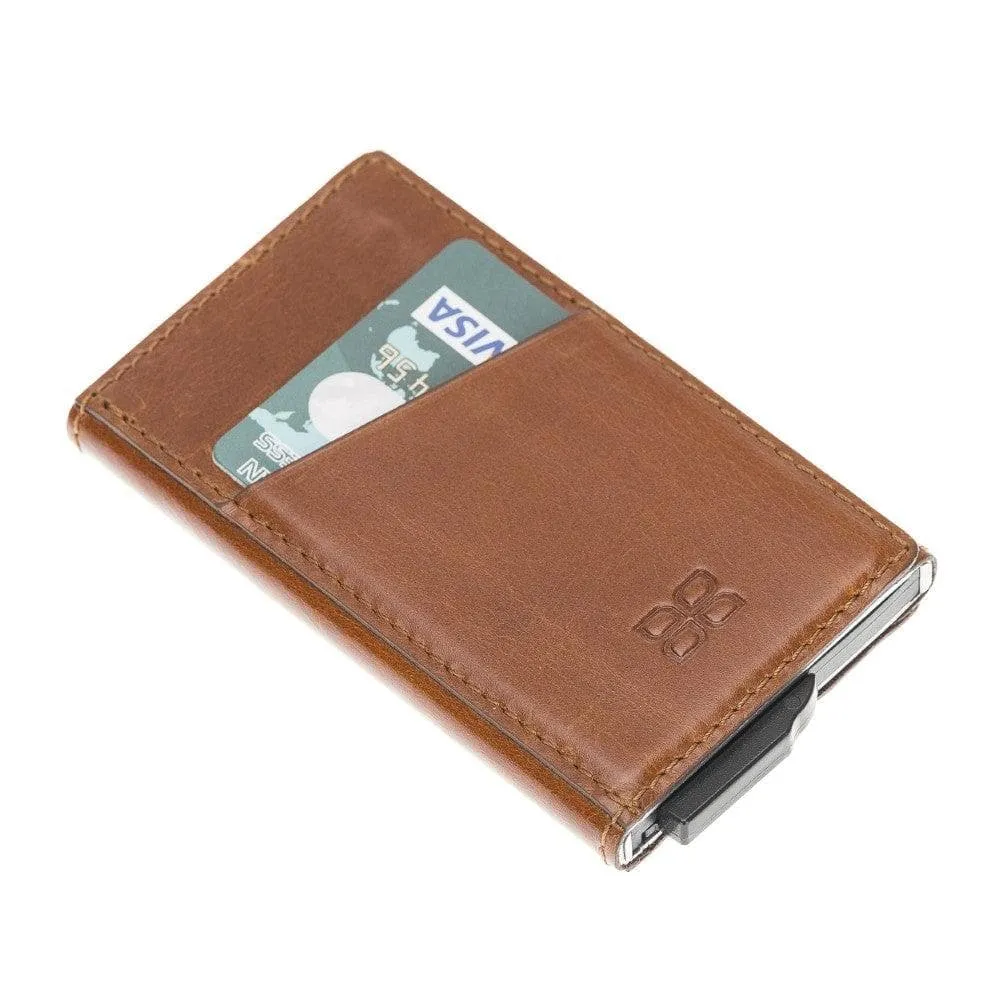 Torres Leather Mechanical Card Holder