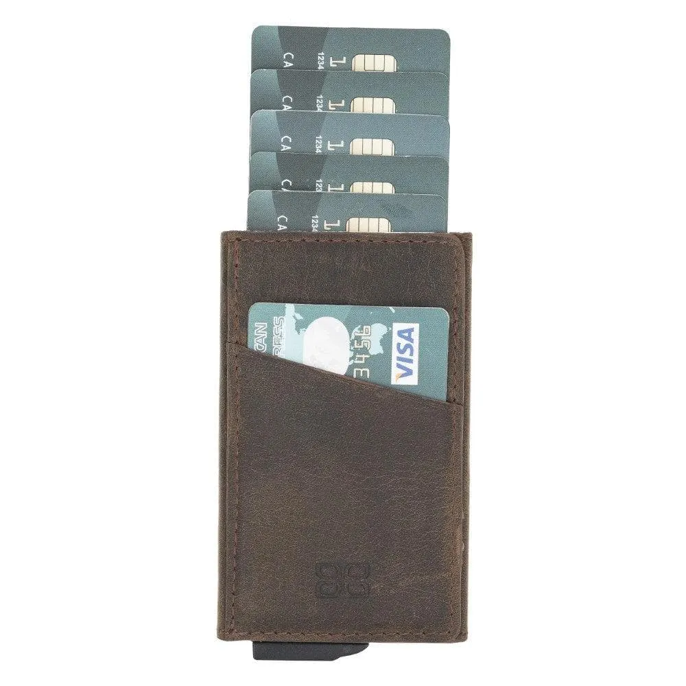 Torres Leather Mechanical Card Holder