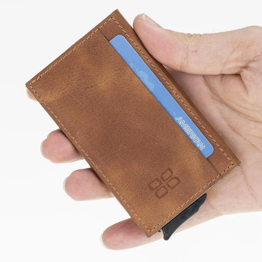 Torres Leather Mechanical Card Holder