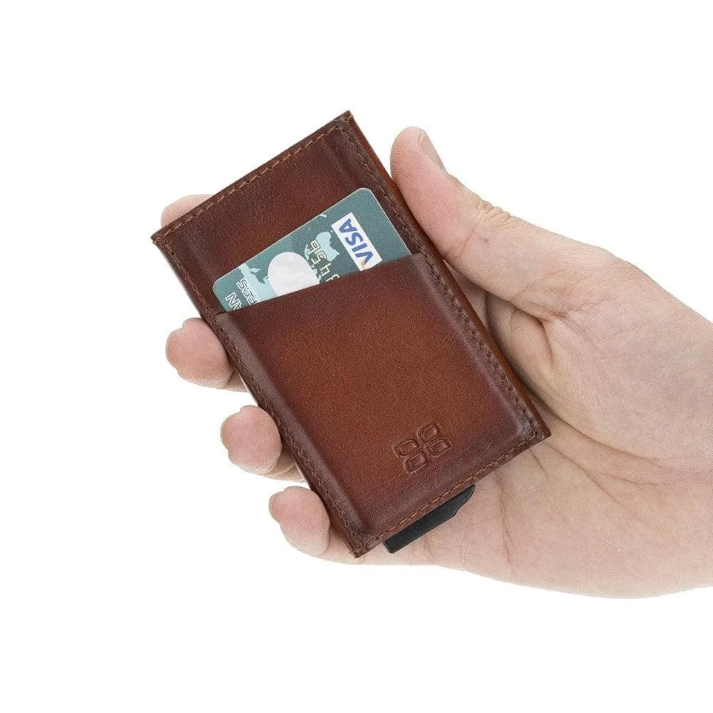 Torres Leather Mechanical Card Holder