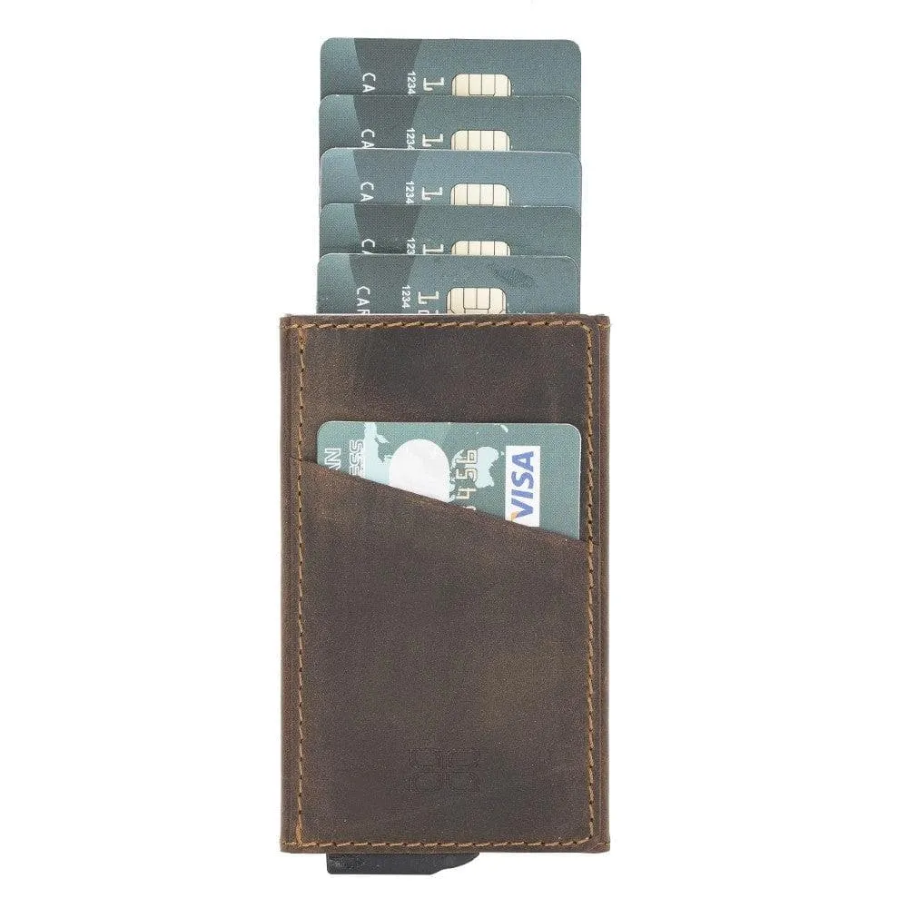 Torres Leather Mechanical Card Holder