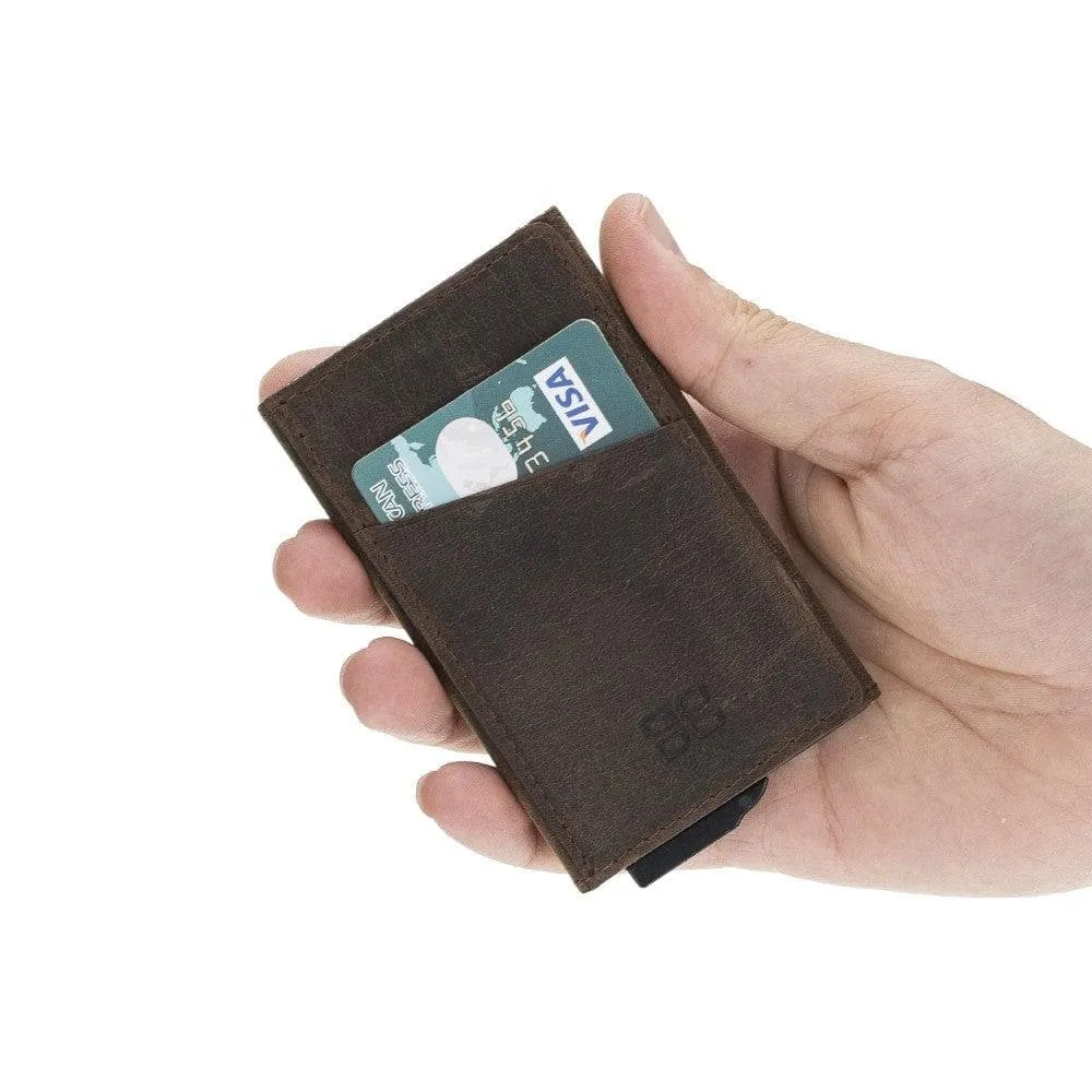 Torres Leather Mechanical Card Holder