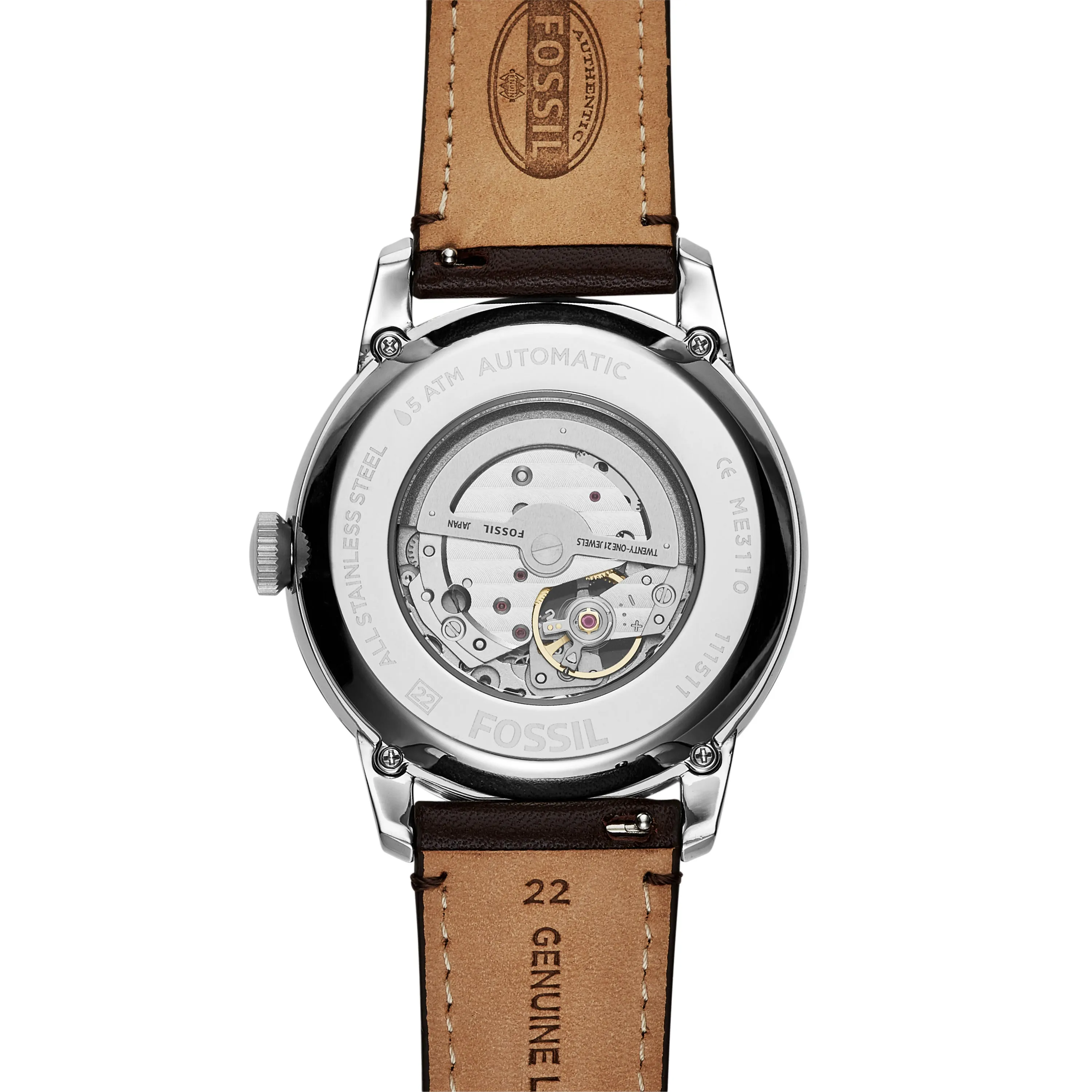 Townsman Automatic Brown Leather Watch