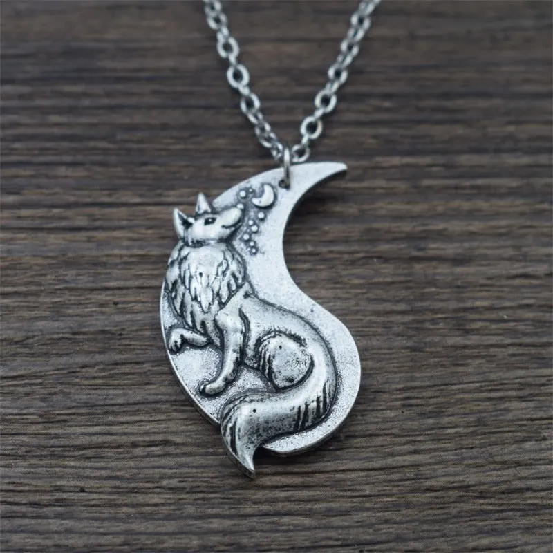 Yin Yang Fox Couple Necklaces